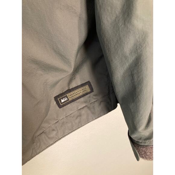 REI Co-op Hooded Lightweight Windbreaker Jacket Soft Olive Green Sz XL - Picture 9 of 11